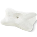 Sweetcrispy Anatomical Cervical Neck Pillow - 4.52" Higher Side, Flat Weave Breathable Removable Cover (Makes Cleaning Simple), Slow Rebound Memory Foam Cushioning, Shoulder Pain Relief, Cooling Bedding for Side Sleepers