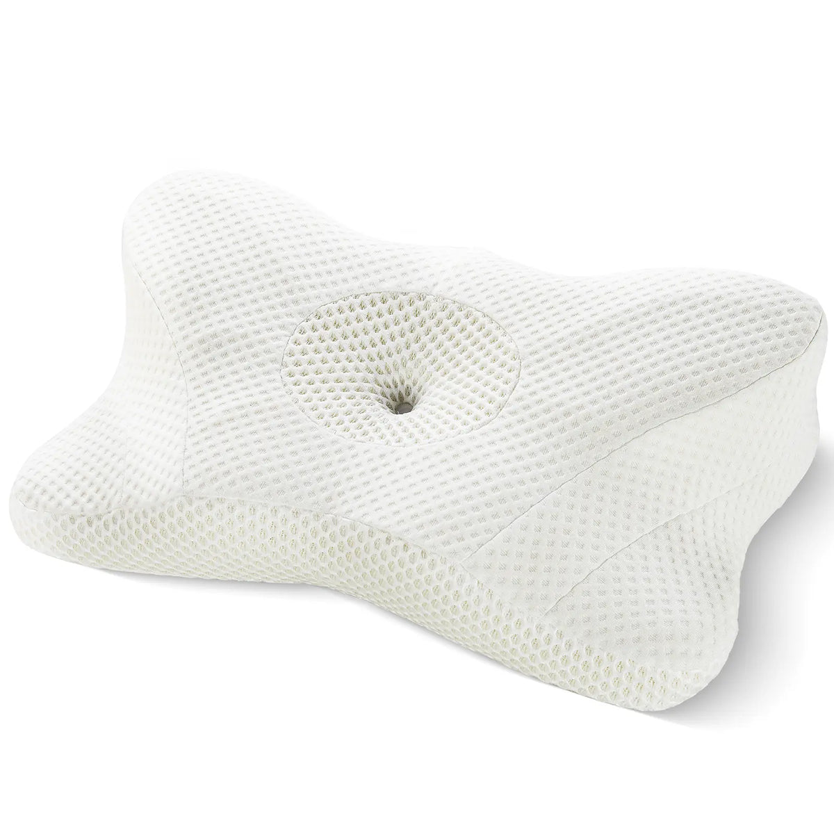 Sweetcrispy Anatomical Cervical Neck Pillow - 4.52" Higher Side, Flat Weave Breathable Removable Cover (Makes Cleaning Simple), Slow Rebound Memory Foam Cushioning, Shoulder Pain Relief, Cooling Bedding for Side Sleepers
