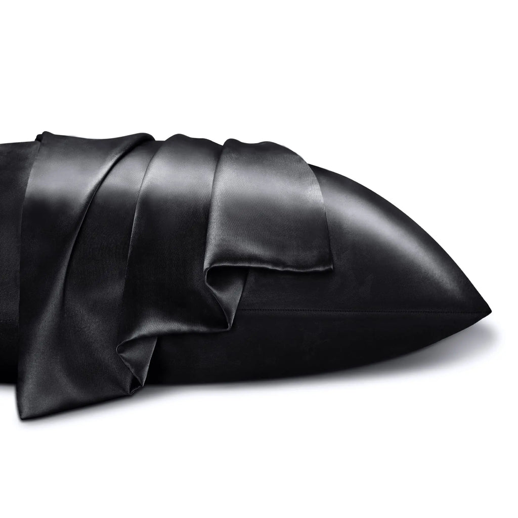 2Pcs Solid Satin Pillowcases Envelope Closure, Silky Soft, Hair & Skin Friendly, Pillow Covers Only, Hair And Skin Friendly