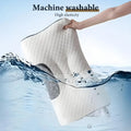 2PCS Ergonomic Contour Neck Support Pillows, Adjustable Massage Cervical Pillow Set with Removable Breathable Cover for Side, Back & Stomach Sleepers