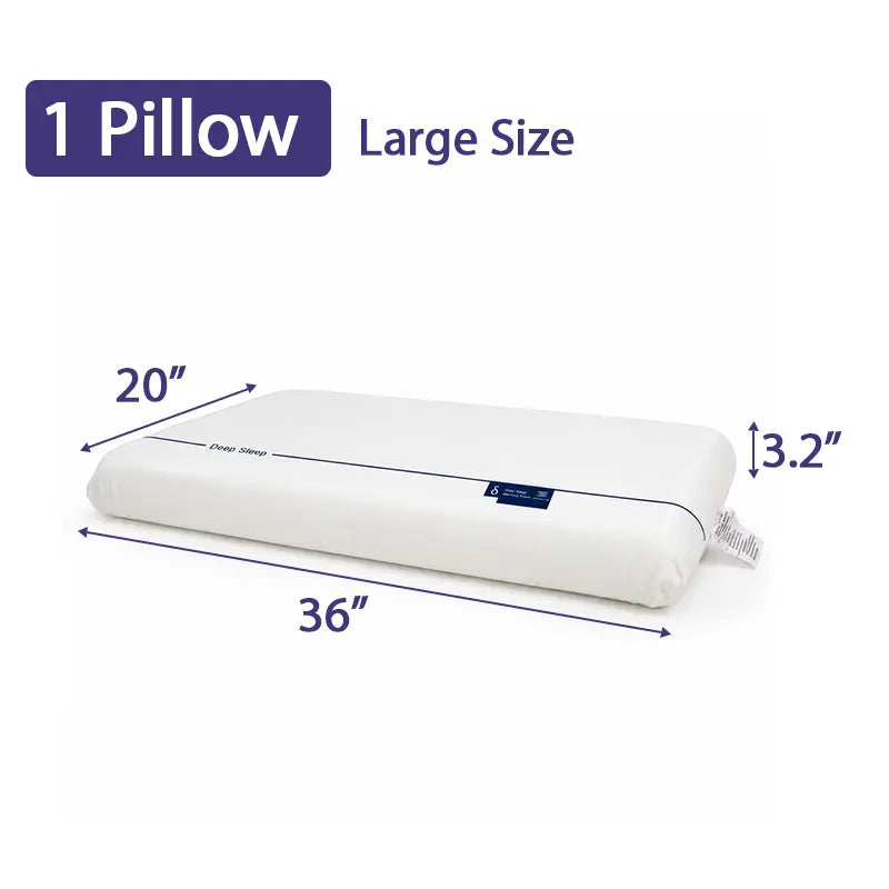 This is a memory foam deep sleep pillow that can relieve neck strain and promote restful sleep. If you suffer from chronic insomnia and wake up with a sore neck during the day, this memory foam deep sleep pillow is perfect for you.