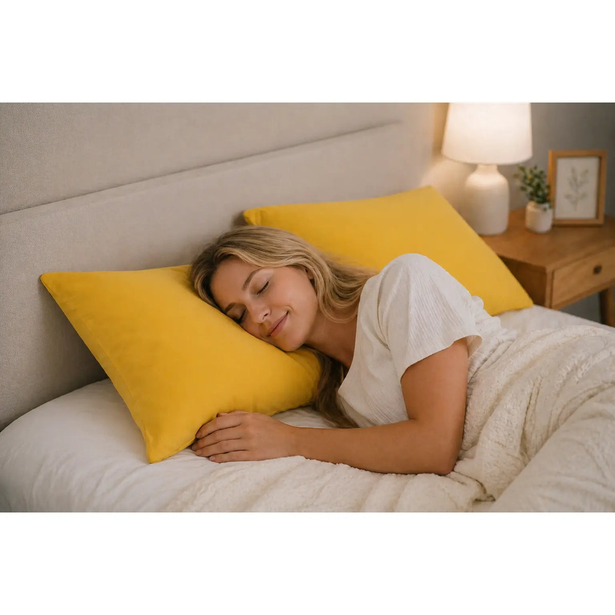 HTA 2-Pack Microfibre Pillowcases - Stain-Resistant, Durable, Ultra-Soft Envelope Closure Pillow Covers, Machine Washable for Restful Sleep