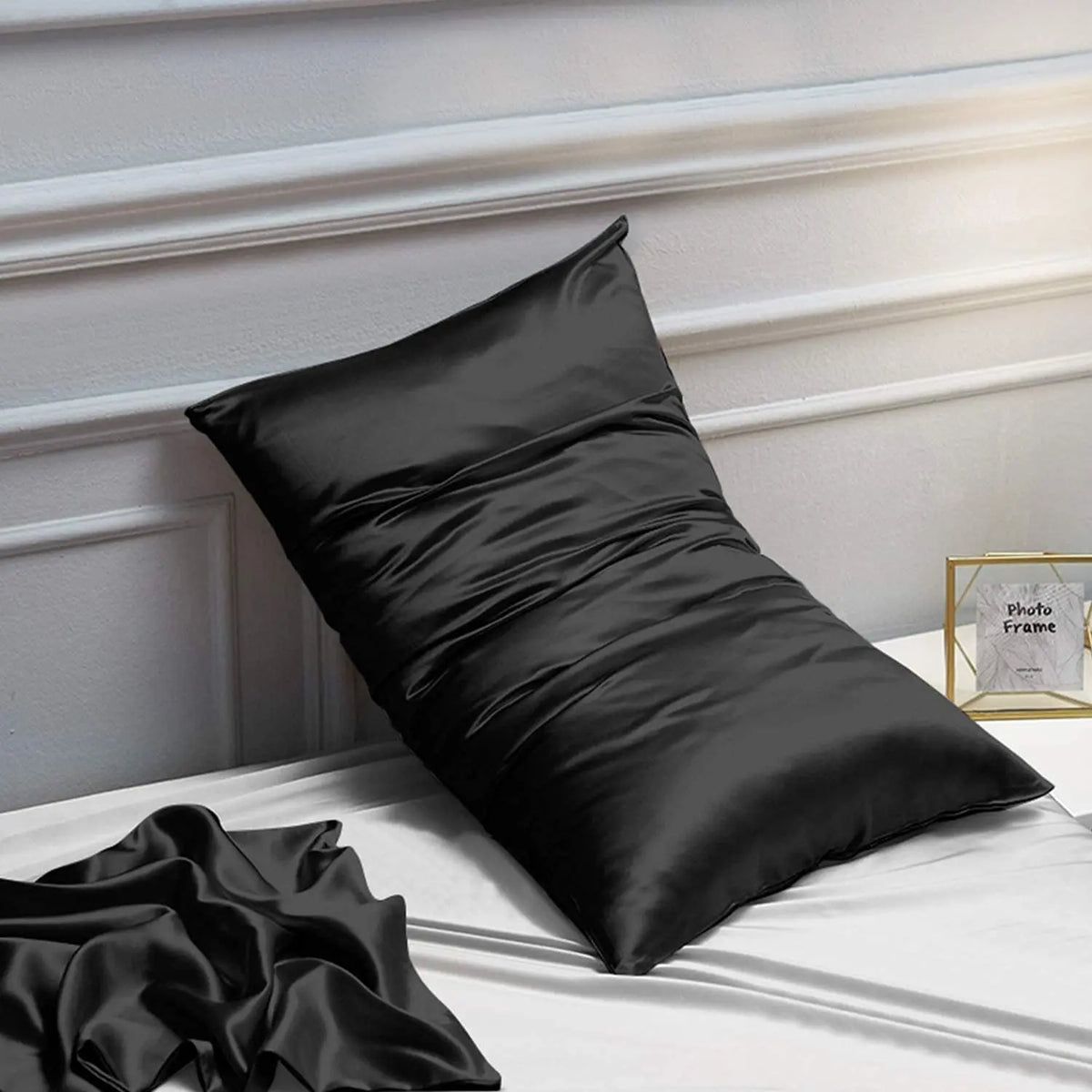 Plain 100% Cotton Pillowcase Set - 2-Piece, 400 Thread Count, Hotel Luxury, Soft & Breathable Flat Weave Pillowcases for Night Sleep Comfort, Set Of 2