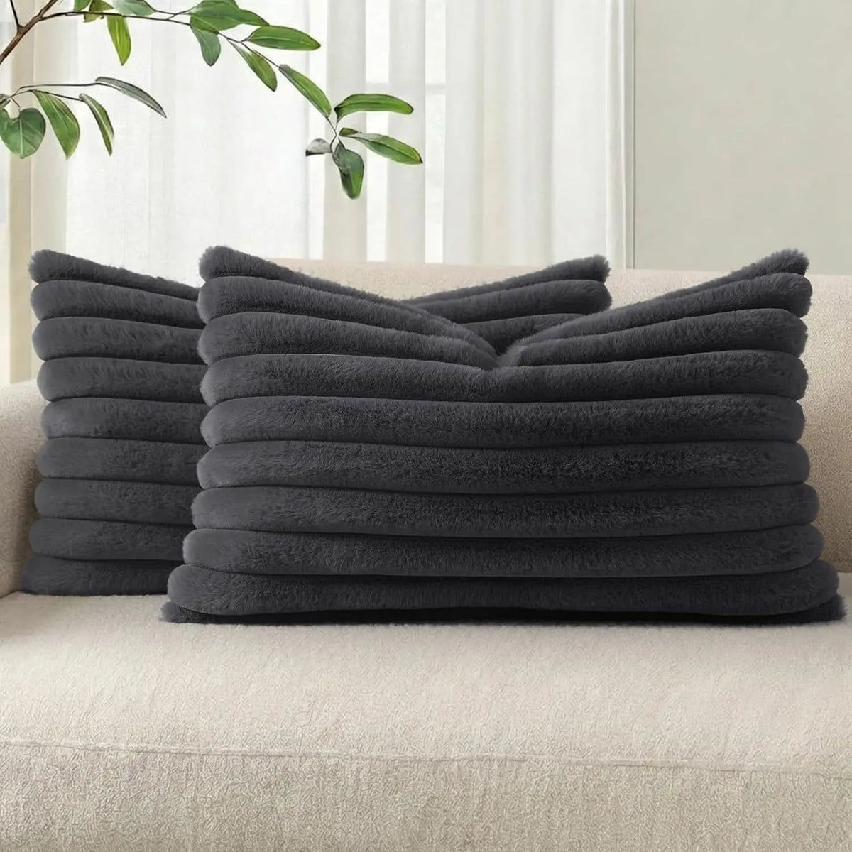 2pcs Flannel Pillowcases, Bed Linens, Ultra Soft Plush, 20x30 Inches, Warm and Comfortable, Versatile, Ideal for Bedroom, Living Room, Sofa, Chair, Perfect Gift #GLOBAL PICKS