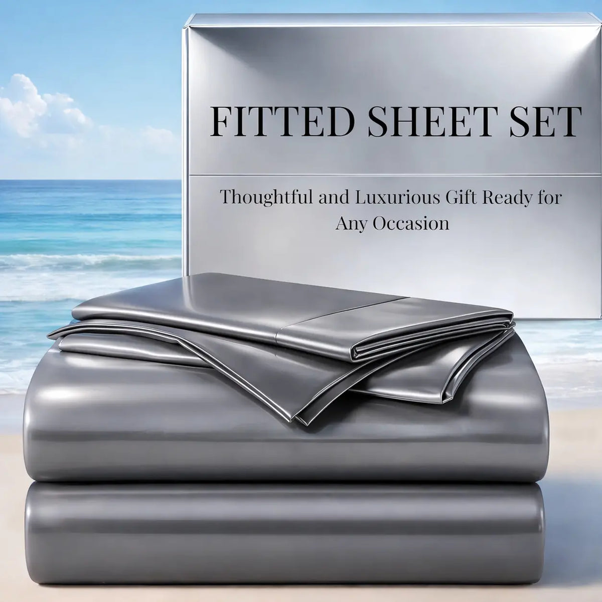 Cosybay Silky Satin Bedding Sets, Luxury Look Wrinkle-Resistant Bedding with Pillowcases, 15" Deep Pocket Fitted Bedding (Twin: 2pcs, No Top Bedding; Full/Queen/King: 3pcs) for Mattresses & Mattress Toppers #tiktokshopbacktoschool