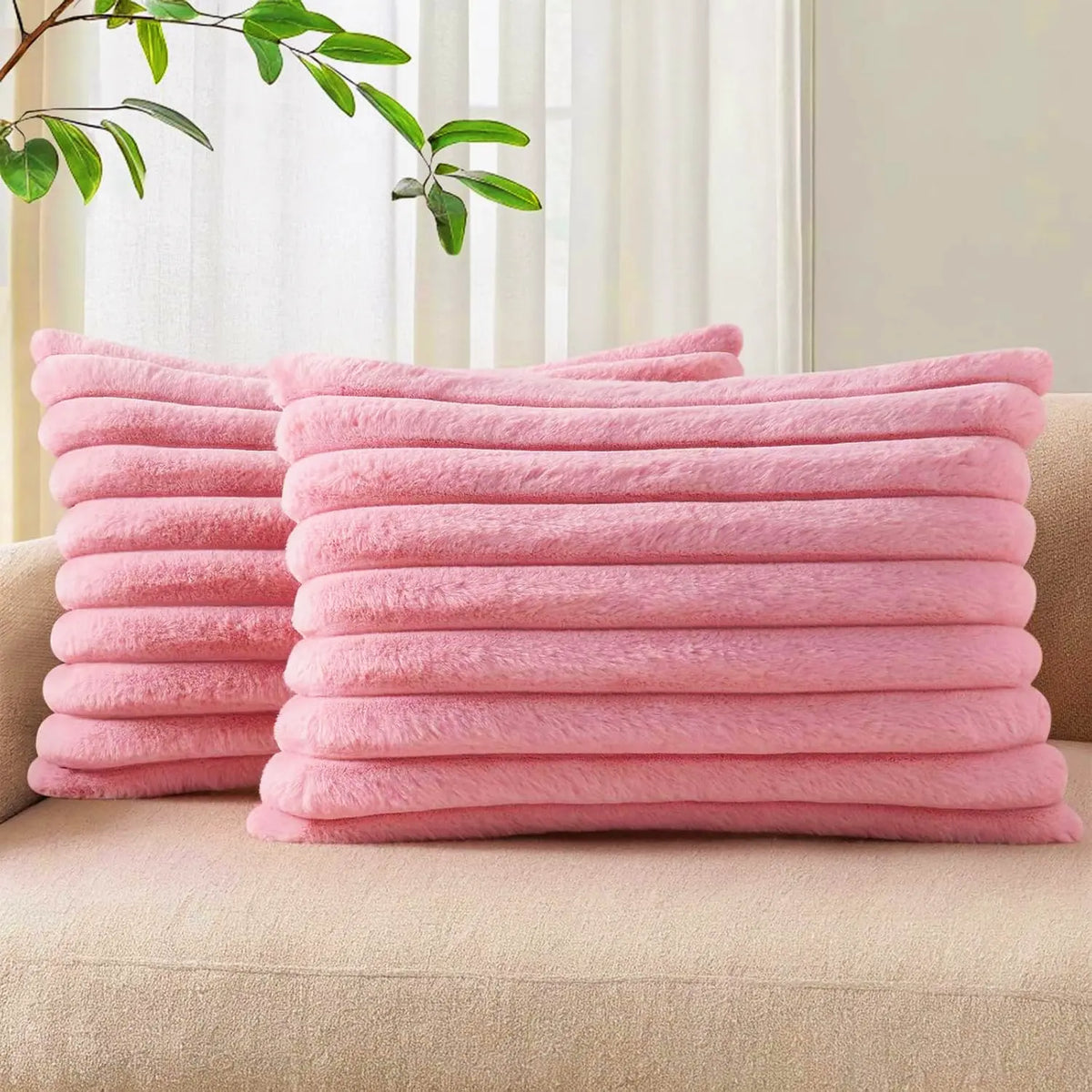 2pcs Flannel Pillowcases, Bed Linens, Ultra Soft Plush, 20x30 Inches, Warm and Comfortable, Versatile, Ideal for Bedroom, Living Room, Sofa, Chair, Perfect Gift #GLOBAL PICKS