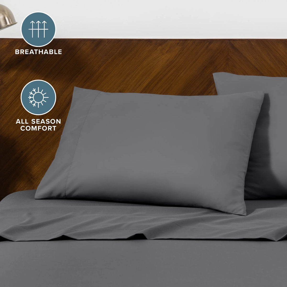 Bare Home Ultra-Soft Envelope Microfiber Pillowcase Set, Breathable Lightweight Smooth Fabric Bedding, Fade-Resistant, Machine-Washable, Multi-Size Solid Colors Pillowcases