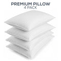 Utopia Bedding Premium Hotel Pillows (Set of 4) - 9 in Extra Thick Plush Polyester Fill Bedding Set, Breathable Cooling Pillows for Sleeping with Sleep Support for All Positions