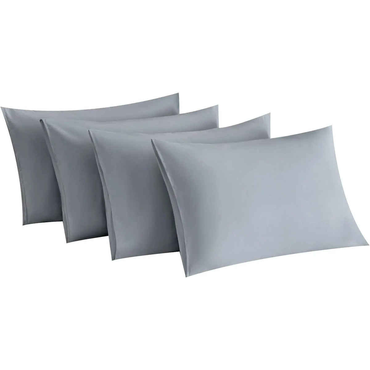Dark Grey Pillow Cases Set of 4  Size, Envelope Design | Super Soft, Smooth, Breathable Dark Gray Pillow Cases -Microfiber, Machine Washable Lightweight (20X30 Inches (4 ))