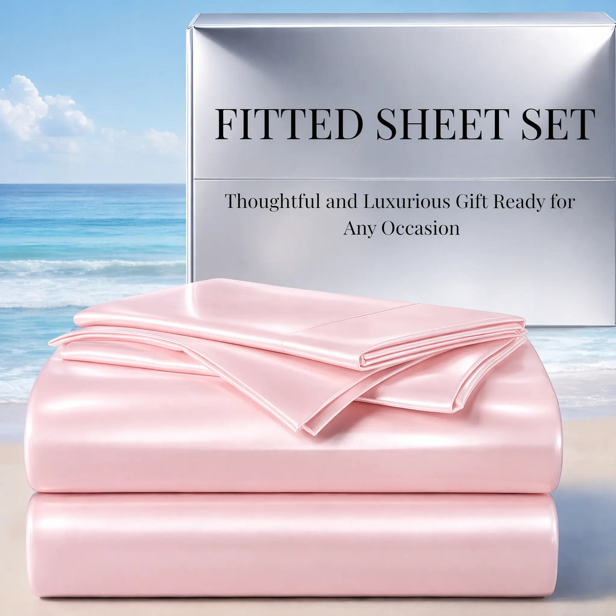 Cosybay Silky Satin Bedding Sets, Luxury Look Wrinkle-Resistant Bedding with Pillowcases, 15" Deep Pocket Fitted Bedding (Twin: 2pcs, No Top Bedding; Full/Queen/King: 3pcs) for Mattresses & Mattress Toppers #tiktokshopbacktoschool