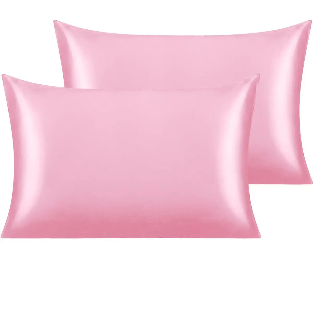 LAASANI 2-Pack Satin Pillowcases, Luxury Silk-Like Pillow Covers for Hair & Skin, Smooth Soft Bedding, Antiallergenic Flat Weave, Envelope Closure, Bedroom Decor