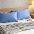 2 Pack Cotton Pillowcases, Soft Breathable Pillow Covers with Envelope Closure, Comfortable Solid Color Pillow Cases for Bed & Sleeping