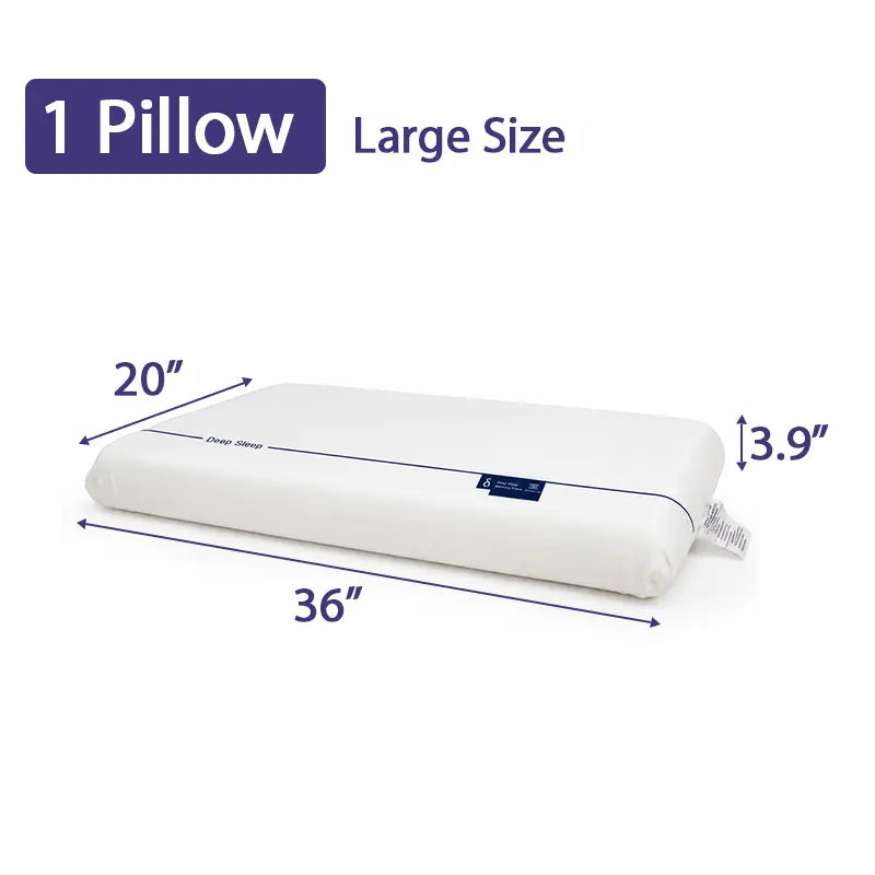 This is a memory foam deep sleep pillow that can relieve neck strain and promote restful sleep. If you suffer from chronic insomnia and wake up with a sore neck during the day, this memory foam deep sleep pillow is perfect for you.