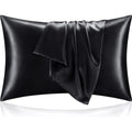 2-Pack Silk-Like Satin Cooling Pillow Cases - Queen Size 20x30in Bedding Pillow Covers with Envelope Closure, Durable Machine Washable Soft Silky Sheets Decorative Bedding for Hair and Skin