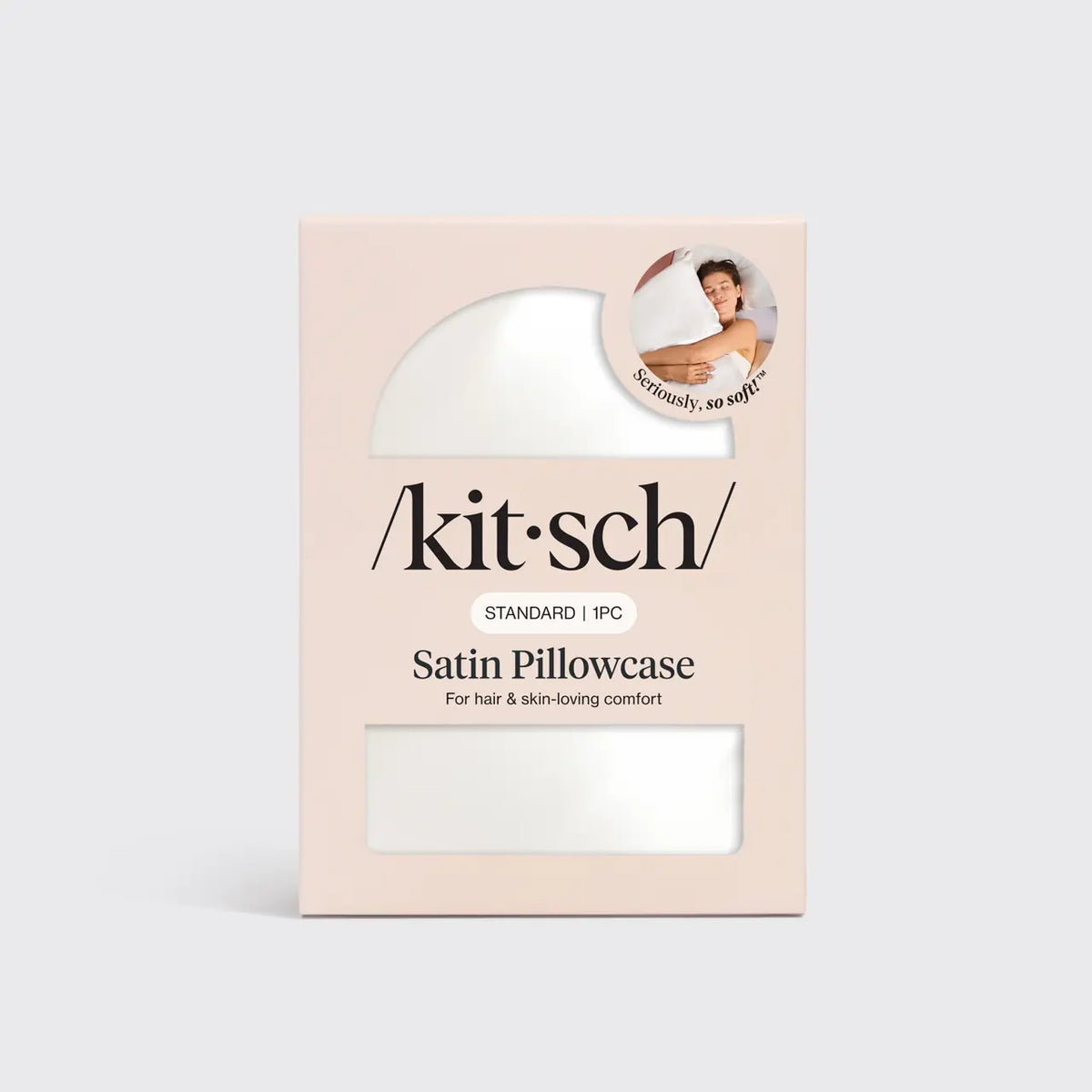 Kitsch Satin Pillowcase in Ivory