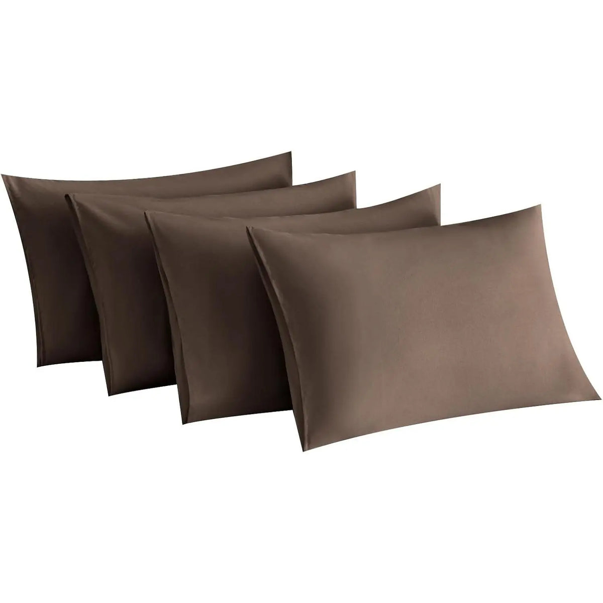 Dark Grey Pillow Cases Set of 4  Size, Envelope Design | Super Soft, Smooth, Breathable Dark Gray Pillow Cases -Microfiber, Machine Washable Lightweight (20X30 Inches (4 ))
