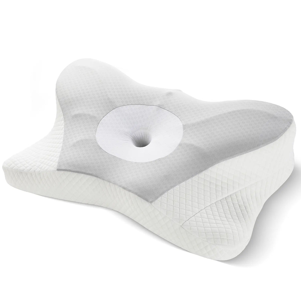 Sweetcrispy Anatomical Cervical Neck Pillow - 4.52" Higher Side, Flat Weave Breathable Removable Cover (Makes Cleaning Simple), Slow Rebound Memory Foam Cushioning, Shoulder Pain Relief, Cooling Bedding for Side Sleepers