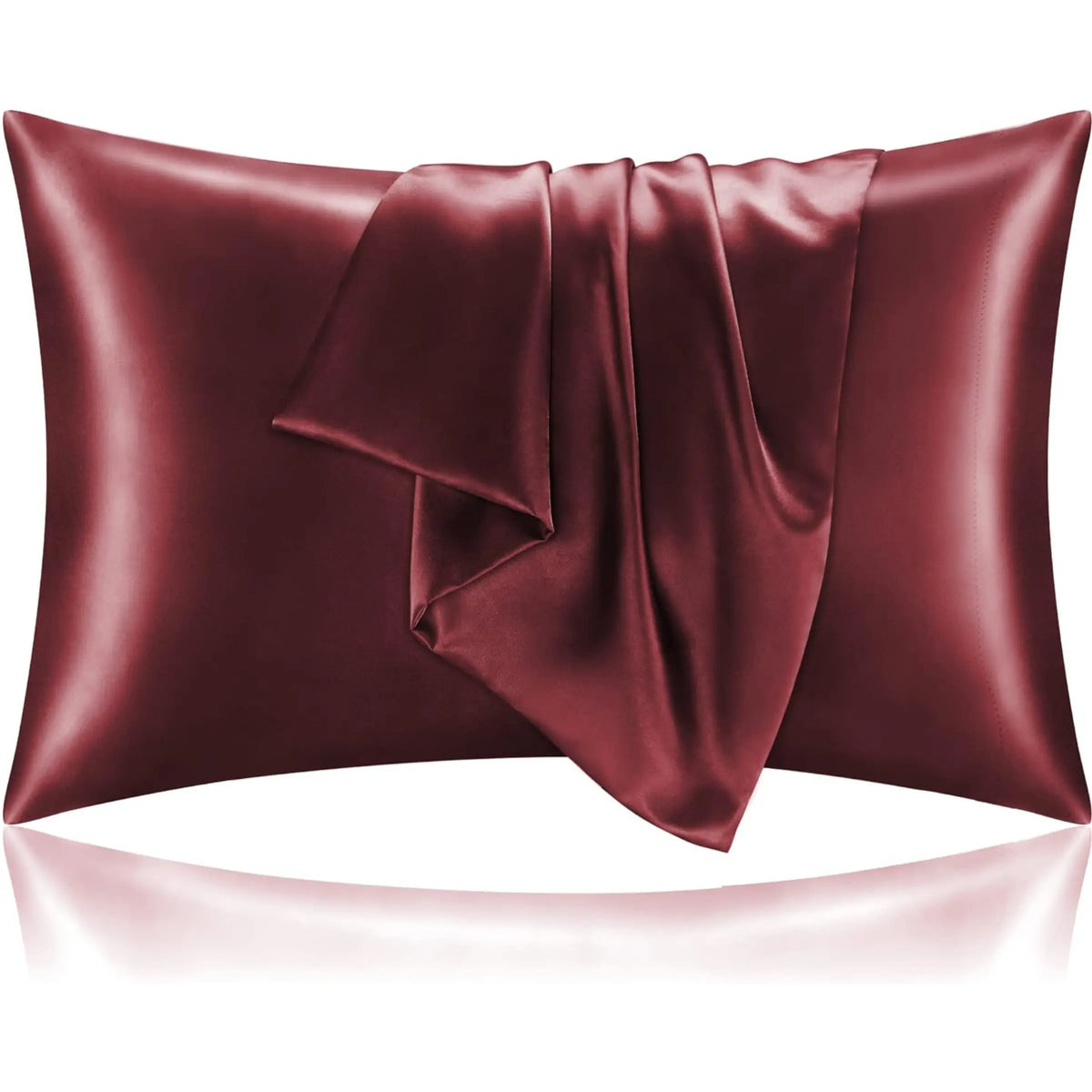 2-Pack Silk-Like Satin Cooling Pillow Cases - Queen Size 20x30in Bedding Pillow Covers with Envelope Closure, Durable Machine Washable Soft Silky Sheets Decorative Bedding for Hair and Skin