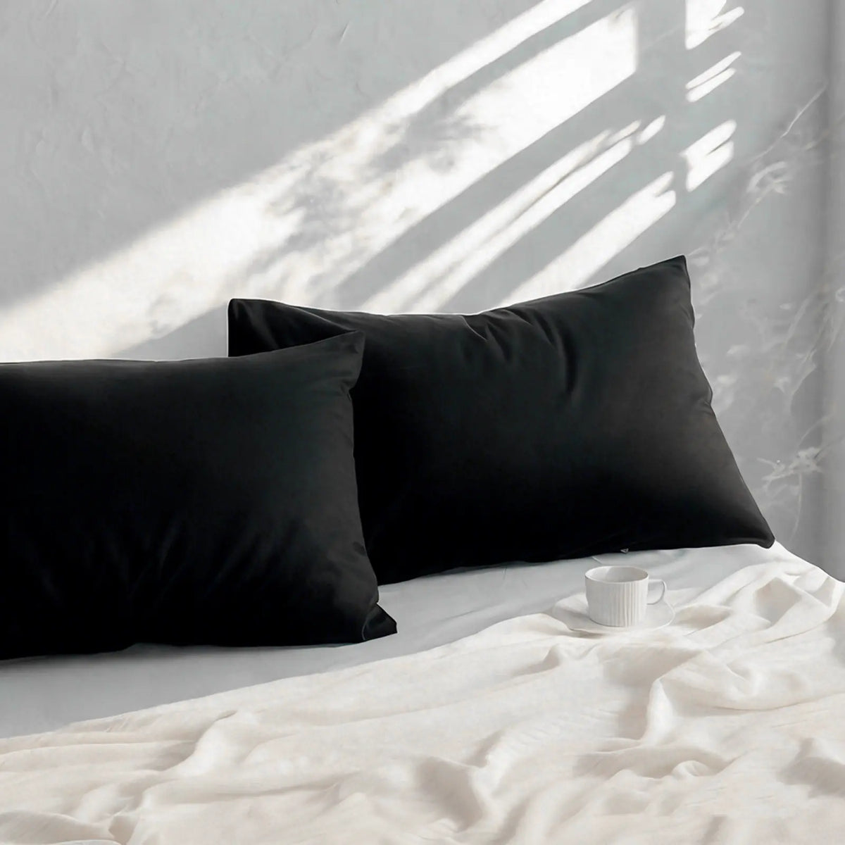2-Pack Multi-Size Skin-Gentle Cotton Pillowcases, Cooling Breathable Bedding, Wrinkle-Resistant, Machine Washable, Softens with Wash, Improves Hair & Skin, Hair Stays Smoother