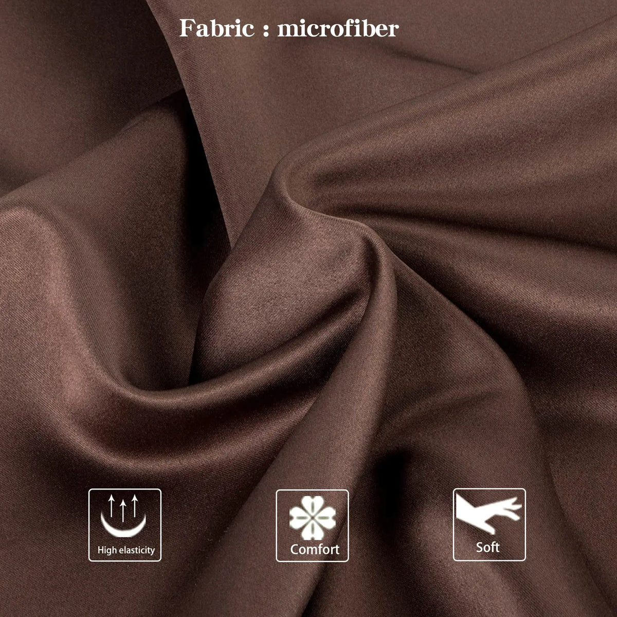 Bedsum 2‑Pack Silk‑Like Satin Pillowcases - Hidden Zipper Closure, Polyester Cooling Bedding, Gentle for Hair & Skin, Solid Colors, Thoughtful Sleep Gift Idea, Multi‑Size